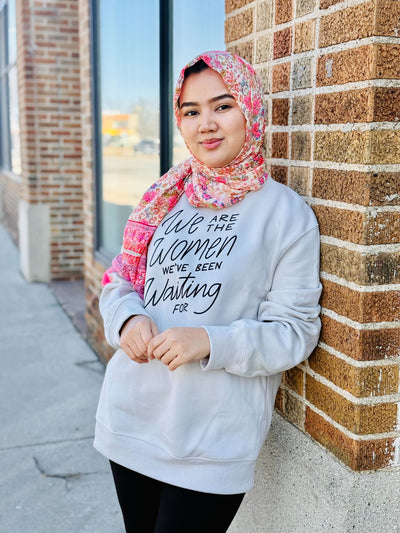 "We Are the Women" Crewneck Stone